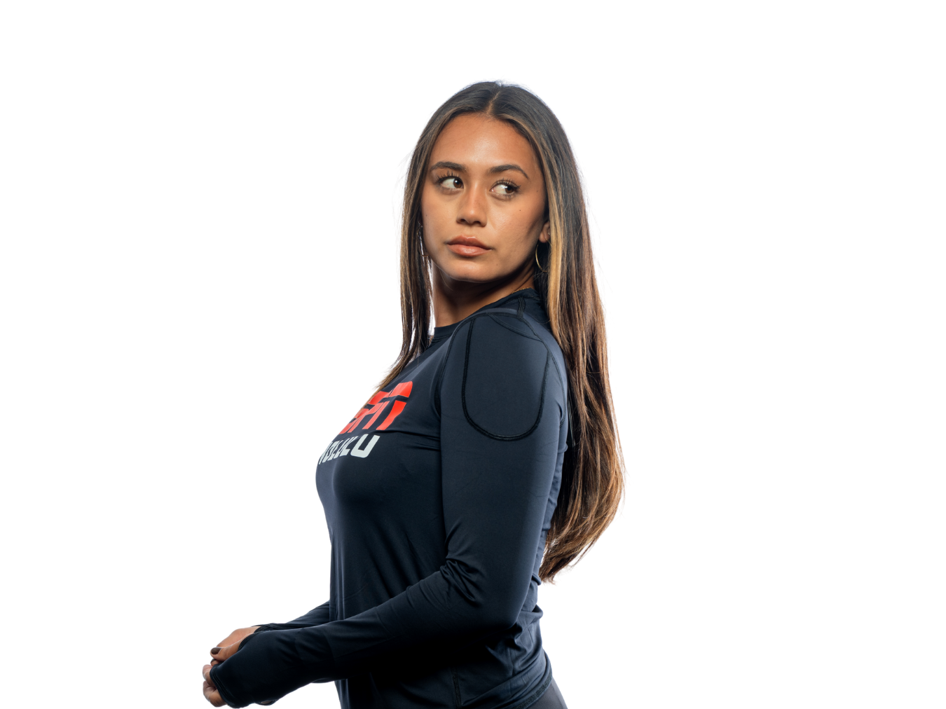 Women's Ready for Action UV Long Sleeve - Center Logo