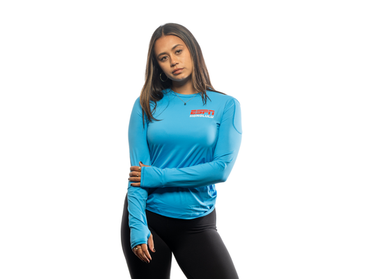 Women's Ready for Action UV Long Sleeve - Side Step Logo