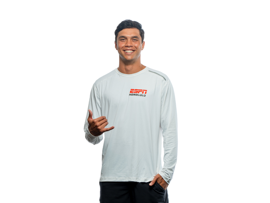 Men's Ready for Action UV Long Sleeve Crew - Side Step Logo
