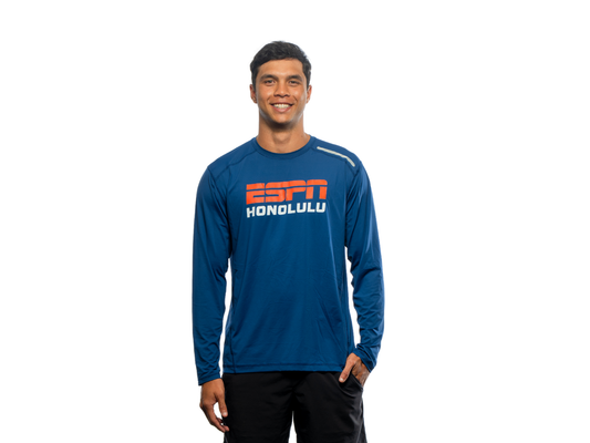 Men's Ready for Action UV Long Sleeve Crew - Center Logo