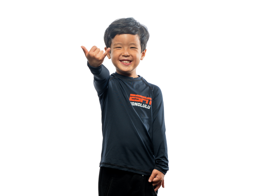 Kid’s Outsider UV Long Sleeve Crew – Side Step Logo